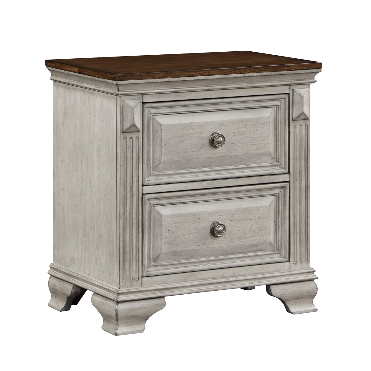 Marquette Gray/Brown Nightstand from Homelegance - Luna Furniture