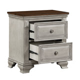 Marquette Gray/Brown Nightstand from Homelegance - Luna Furniture