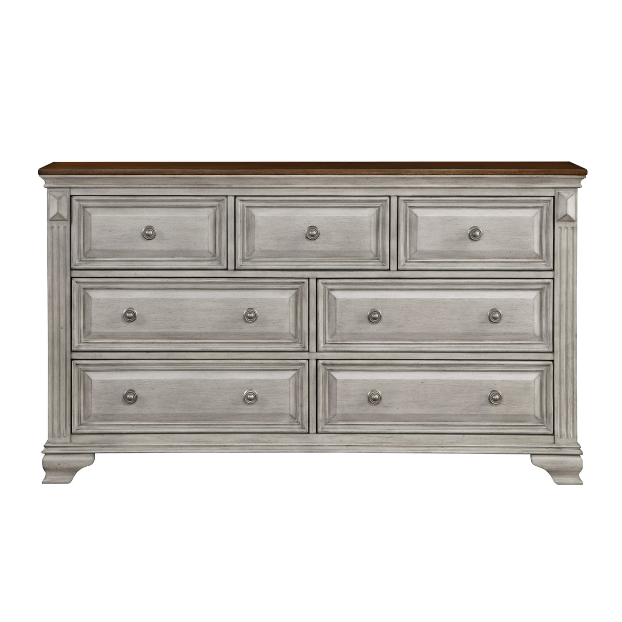 Marquette Gray/Brown Dresser from Homelegance - Luna Furniture