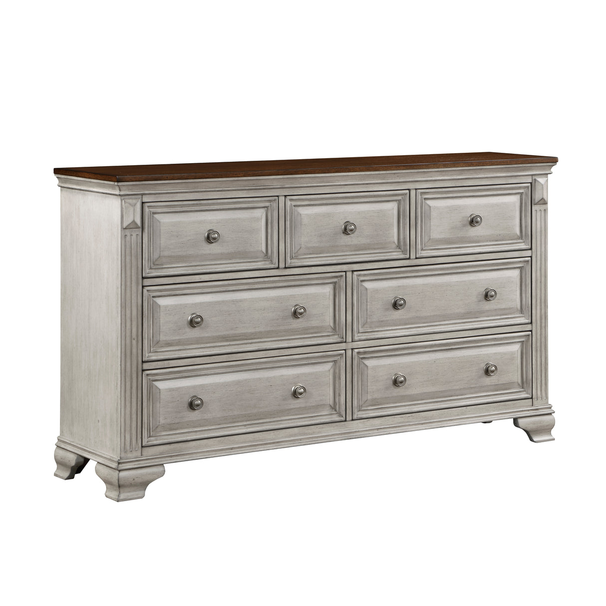 Marquette Gray/Brown Dresser from Homelegance - Luna Furniture