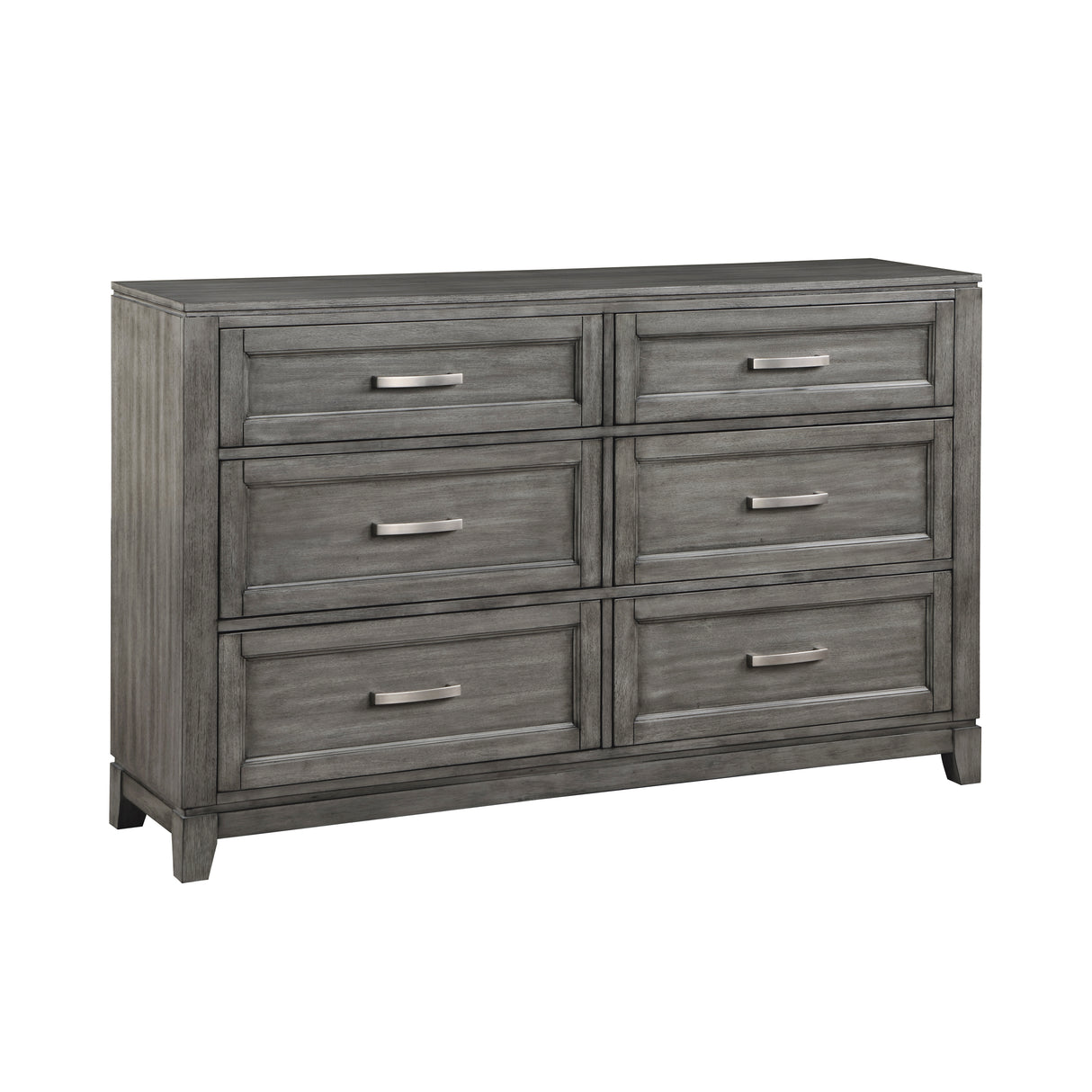 Garretson Gray 4-Piece Bedroom Set (Queen Bed, Nightstand, Dresser, Mirror) from Homelegance - Luna Furniture