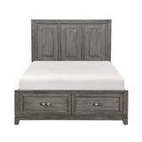 Garretson Gray 4-Piece Bedroom Set (Queen Bed, Nightstand, Dresser, Mirror) from Homelegance - Luna Furniture