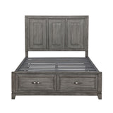 Garretson Gray 4-Piece Bedroom Set (Queen Bed, Nightstand, Dresser, Mirror) from Homelegance - Luna Furniture