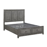 Garretson Gray 4-Piece Bedroom Set (Queen Bed, Nightstand, Dresser, Mirror) from Homelegance - Luna Furniture