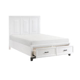 Garretson White Queen Storage Platform Bed from Homelegance - Luna Furniture