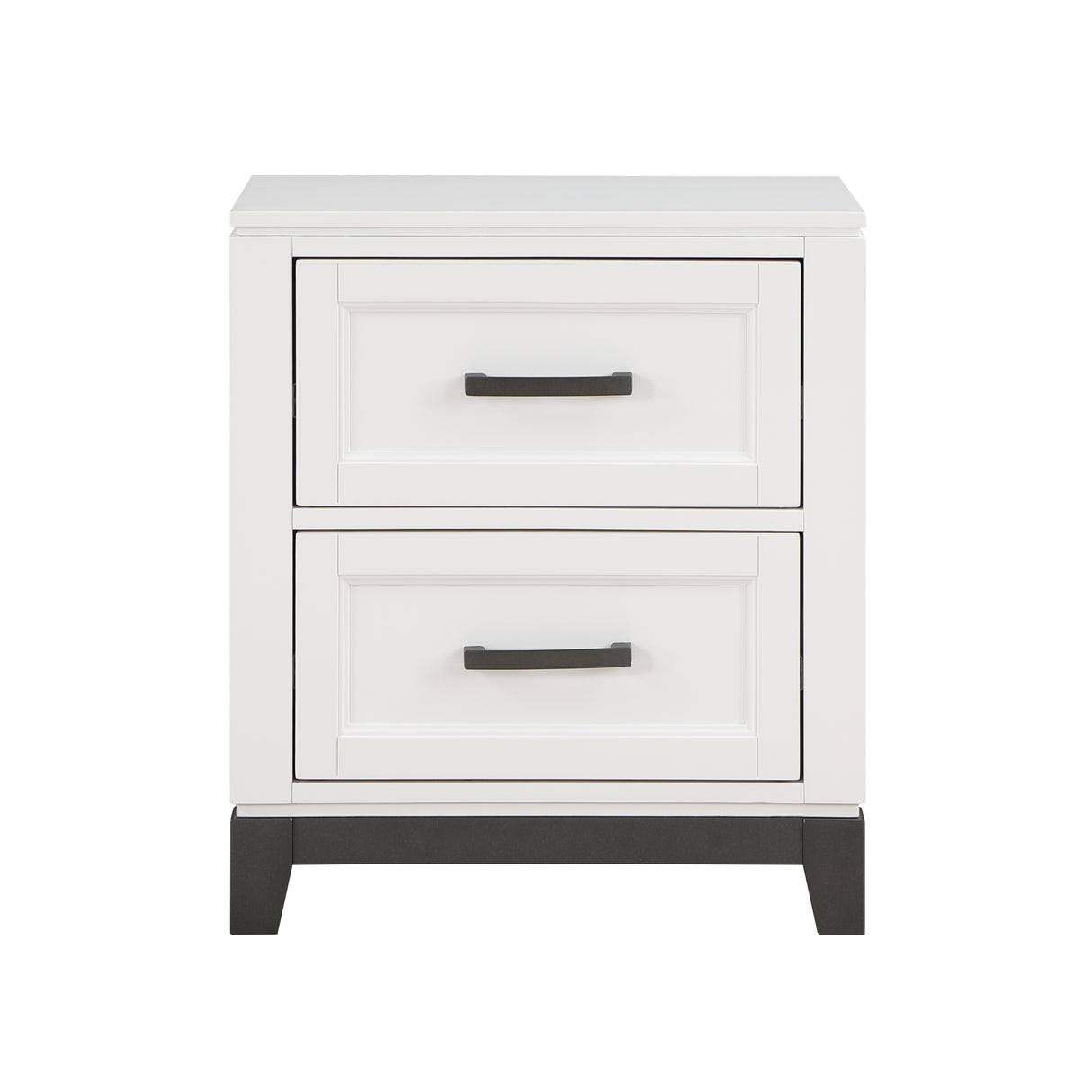 Garretson White 4-Piece Bedroom Set (Queen Bed, Nightstand, Dresser, Mirror) from Homelegance - Luna Furniture