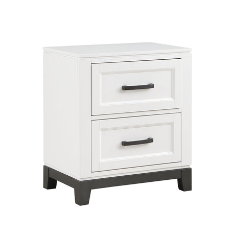 Garretson White 4-Piece Bedroom Set (Queen Bed, Nightstand, Dresser, Mirror) from Homelegance - Luna Furniture