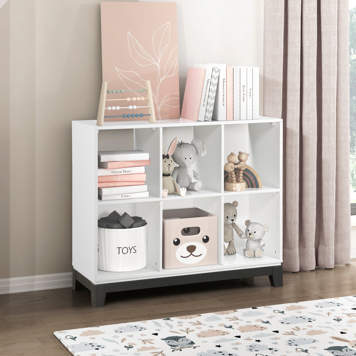 Garretson White Bookcase from Homelegance - Luna Furniture
