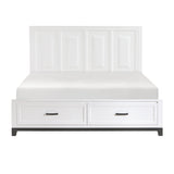 Garretson White King Storage Platform Bed from Homelegance - Luna Furniture
