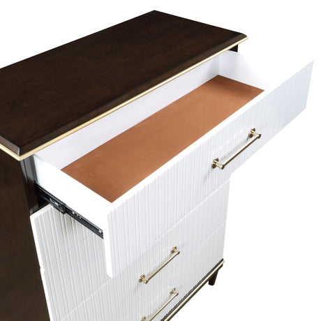 Niles White/Cherry Chest from Homelegance - Luna Furniture