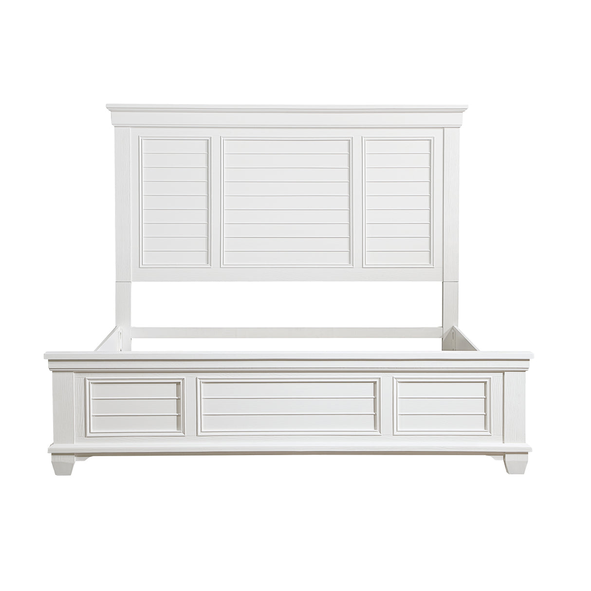 Mackinac White Queen Panel Bed from Homelegance - Luna Furniture