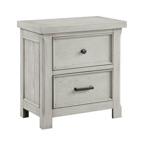 Providence Light Gray 4-Piece Bedroom Set (Queen Bed, Nightstand, Dresser, Mirror) from Homelegance - Luna Furniture