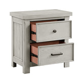Providence Light Gray 4-Piece Bedroom Set (Queen Bed, Nightstand, Dresser, Mirror) from Homelegance - Luna Furniture
