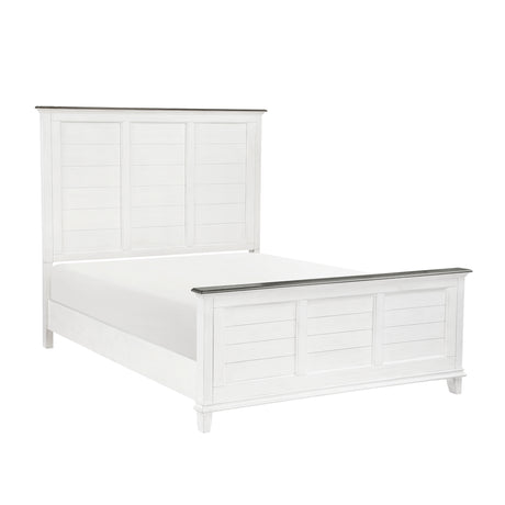 Chesterton Two-tone Queen Panel Bed from Homelegance - Luna Furniture