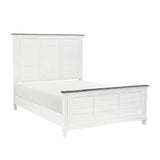 Chesterton Antique White/Dark Brown 4-Piece Bedroom Set (Queen Bed, Nightstand, Dresser, Mirror) from Homelegance - Luna Furniture