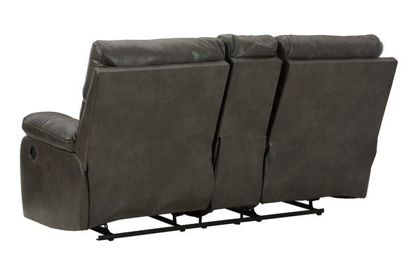 Willamen Quarry Reclining Loveseat with Console
