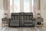 Willamen Quarry Reclining Loveseat with Console