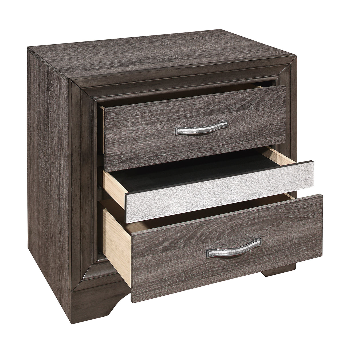 Luster Gray Nightstand from Homelegance - Luna Furniture