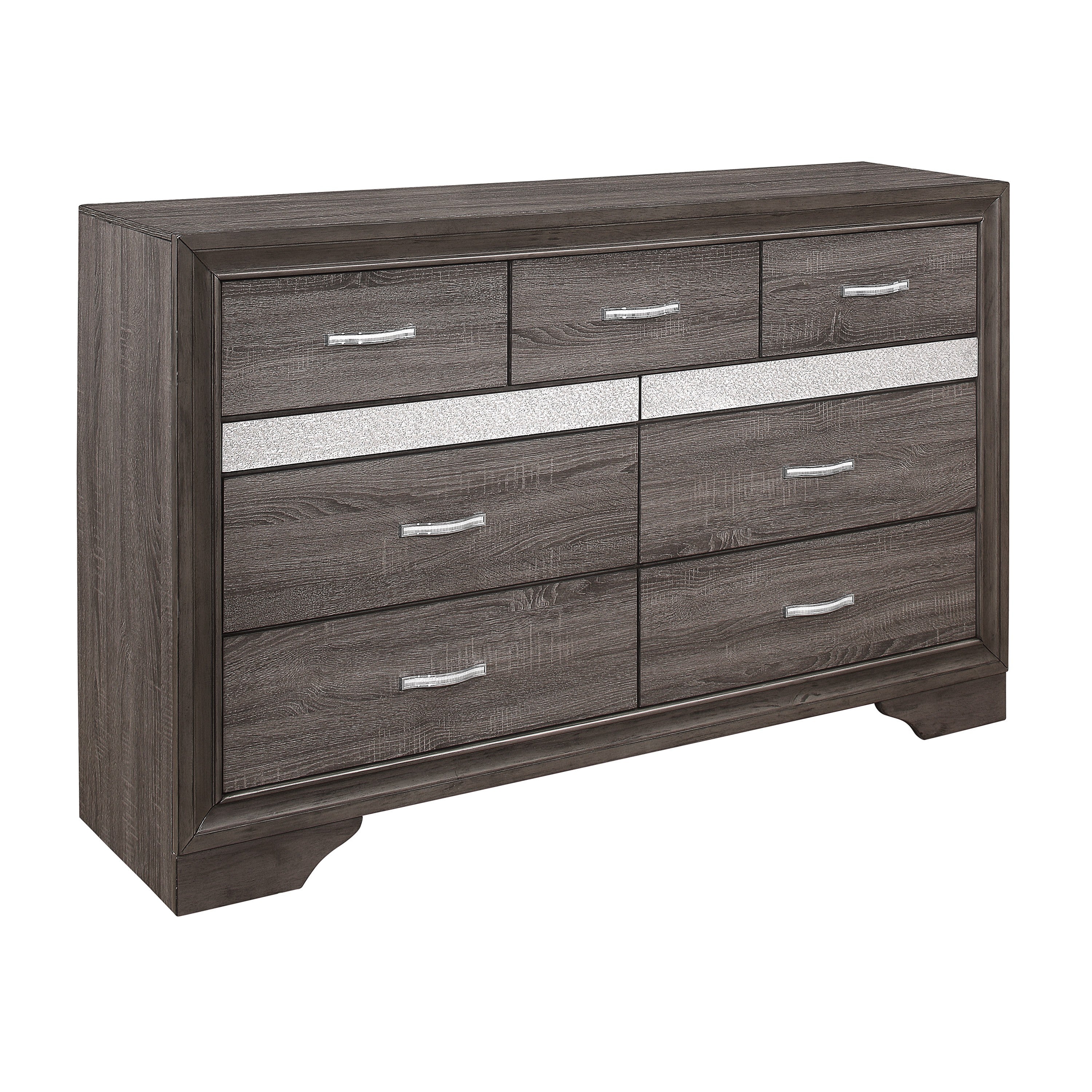 Luster Gray Upholstered Storage Platform Bedroom Set from Homelegance - Luna Furniture