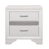 Luster White Nightstand from Homelegance - Luna Furniture