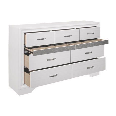 Luster White Dresser from Homelegance - Luna Furniture