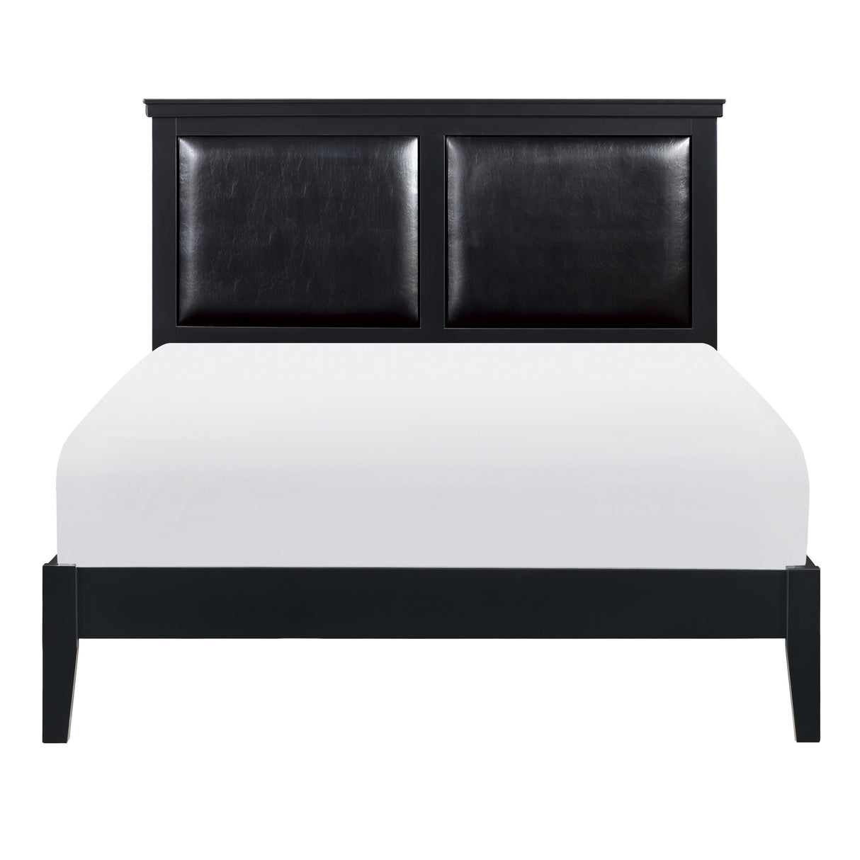 Seabright Black King Panel Bed - Luna Furniture