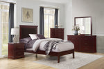 Seabright Cherry Youth Panel Bedroom Set - Luna Furniture