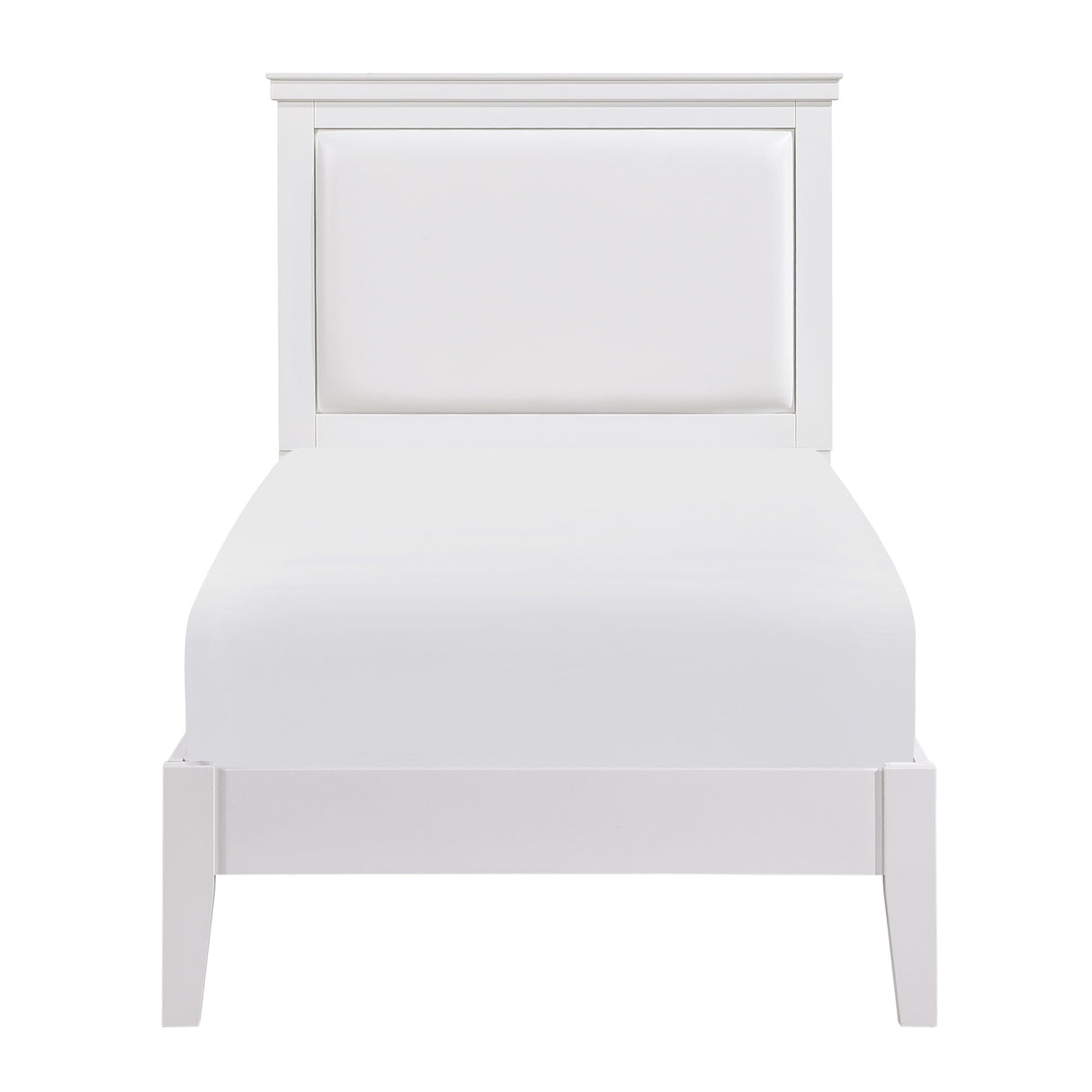 1519WHT-1* (2) Twin Bed - Luna Furniture