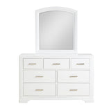 Hudson White Mirror (Mirror Only) from Homelegance - Luna Furniture