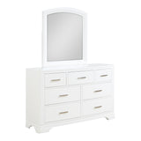 Hudson White Mirror (Mirror Only) from Homelegance - Luna Furniture