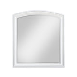 Hudson White 4-Piece Youth Bedroom Set (Twin Bed, Nightstand, Dresser, Mirror) from Homelegance - Luna Furniture