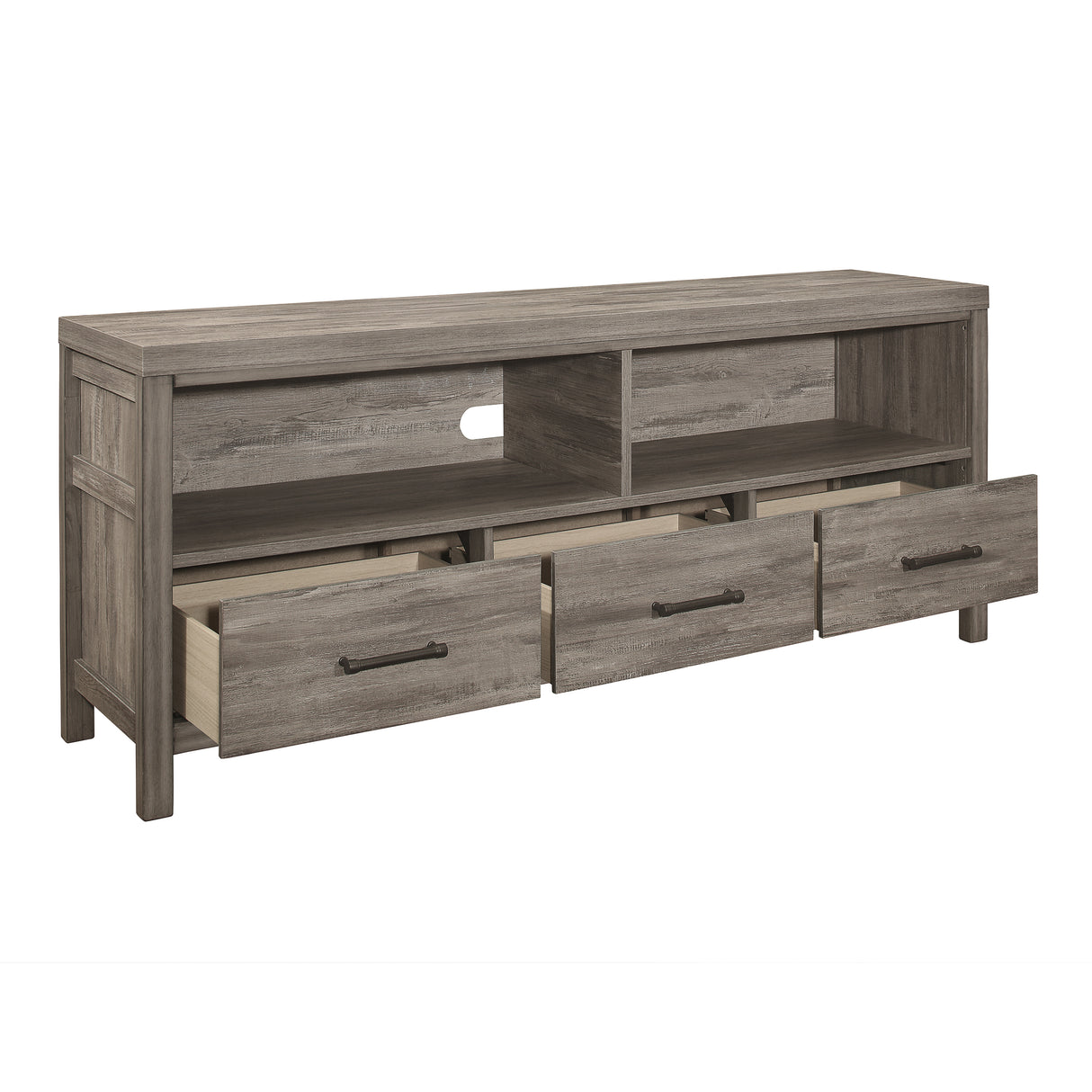 Bainbridge Weathered Gray 66" TV Stand from Homelegance - Luna Furniture
