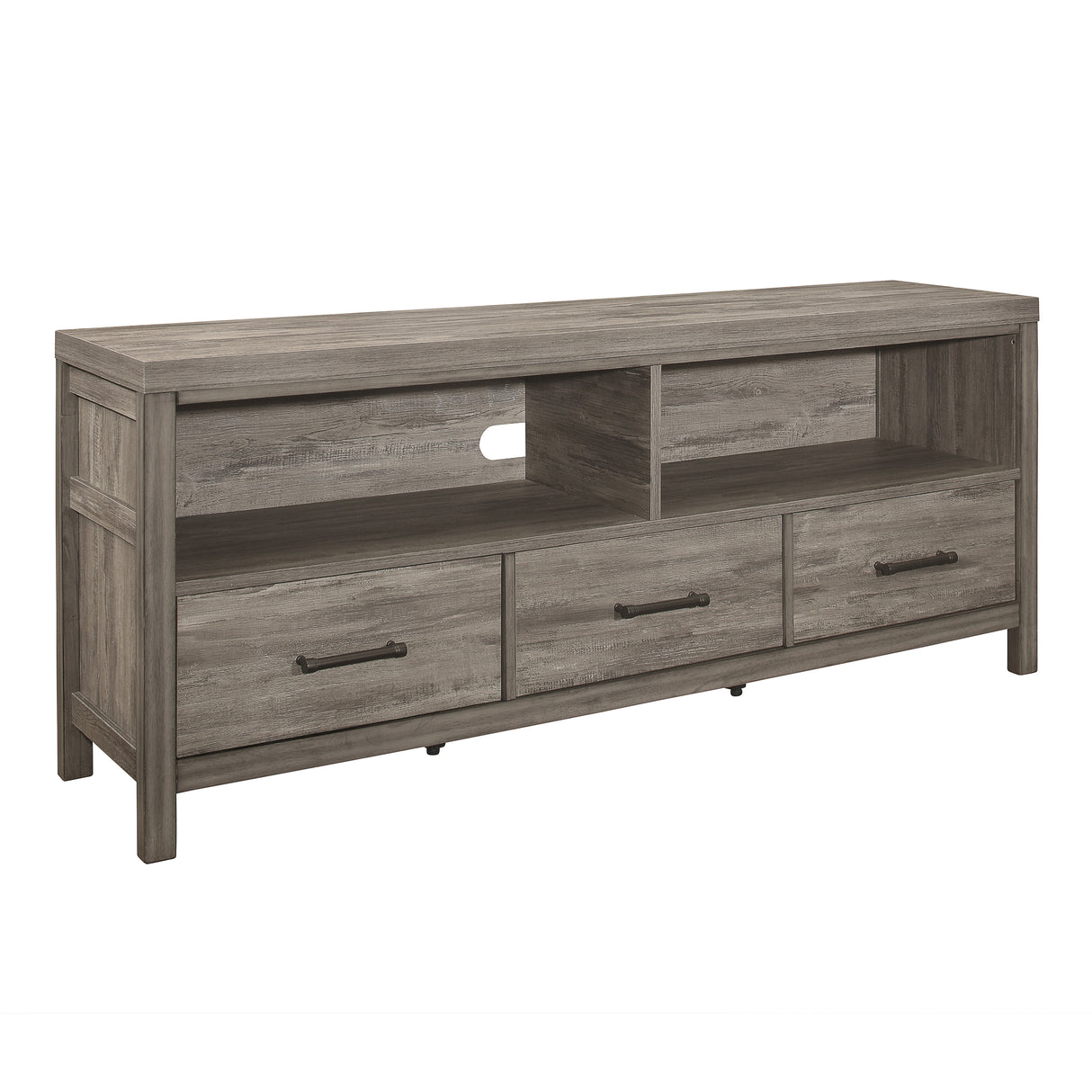 Bainbridge Weathered Gray 66" TV Stand from Homelegance - Luna Furniture