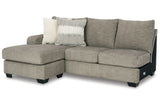 Creswell Stone Left-Arm Facing Sofa Chaise from Ashley - Luna Furniture