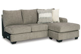 Creswell Stone Right-Arm Facing Sofa Chaise from Ashley - Luna Furniture