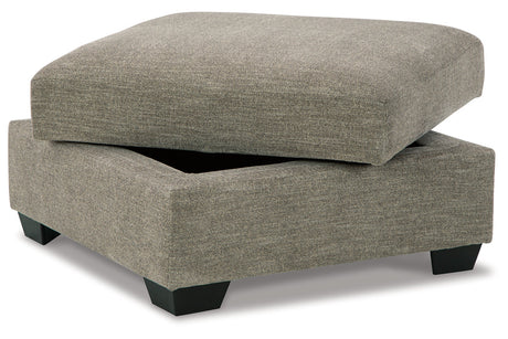 Creswell Stone Ottoman With Storage from Ashley - Luna Furniture
