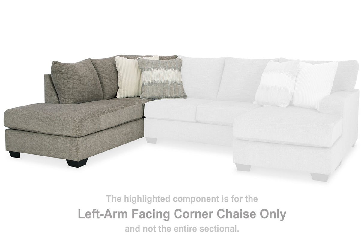 Creswell Stone Left-Arm Facing Corner Chaise from Ashley - Luna Furniture