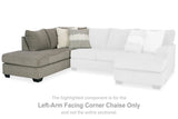 Creswell Stone Left-Arm Facing Corner Chaise from Ashley - Luna Furniture