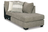Creswell Stone Right-Arm Facing Corner Chaise from Ashley - Luna Furniture