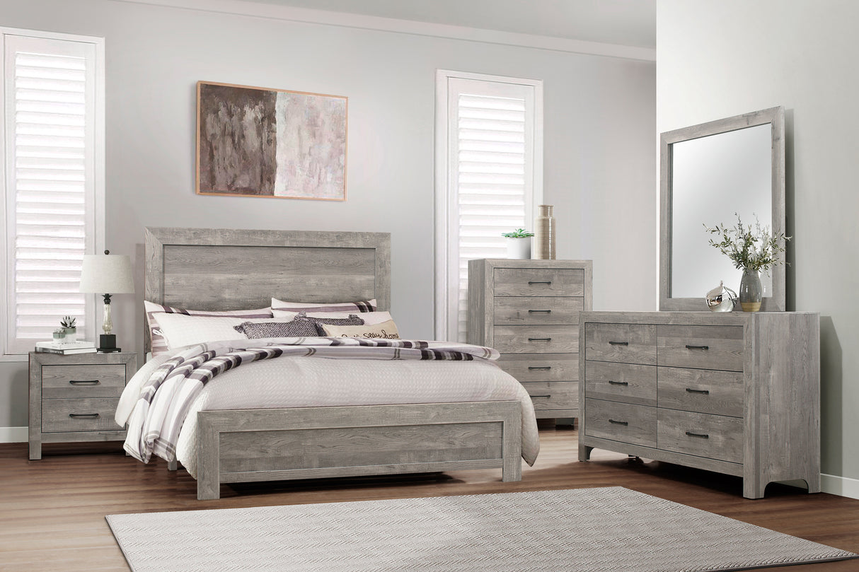 Corbin Gray Queen Panel Bed from Homelegance - Luna Furniture