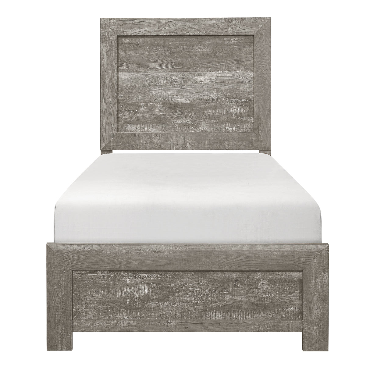 Corbin Gray 4-Piece Youth Bedroom Set (Twin Bed, Nightstand, Dresser, Mirror) from Homelegance - Luna Furniture
