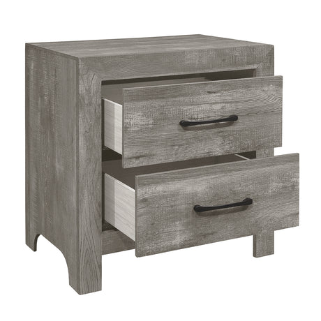 Corbin Gray 4-Piece Youth Bedroom Set (Twin Bed, Nightstand, Dresser, Mirror) from Homelegance - Luna Furniture