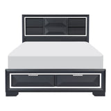 Rosemont Midnight Blue 4-Piece Bedroom Set (Queen Bed, Nightstand, Dresser, Mirror) from Homelegance - Luna Furniture