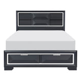 Rosemont Midnight Blue Bookcase Storage Platform Bedroom Set from Homelegance - Luna Furniture