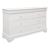 Lana White 4-Piece Bedroom Set (Queen Bed, Nightstand, Dresser, Mirror) from Homelegance - Luna Furniture
