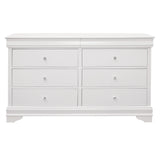 Lana White 4-Piece Youth Bedroom Set (Twin Bed, Nightstand, Dresser, Mirror) from Homelegance - Luna Furniture