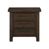 Logandale Brown 4-Piece Bedroom Set (Queen Bed, Nightstand, Dresser, Mirror) from Homelegance - Luna Furniture