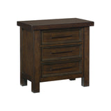 Logandale Brown 4-Piece Bedroom Set (Queen Bed, Nightstand, Dresser, Mirror) from Homelegance - Luna Furniture