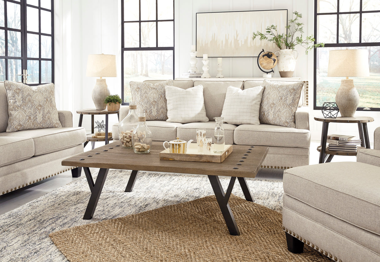 Claredon Linen Living Room Set - Luna Furniture