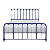 Bethany Blue Full Metal Platform Bed - Luna Furniture